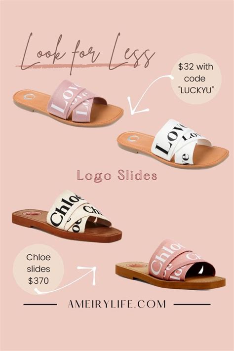 chloe dupe slides|chloe style sandals.